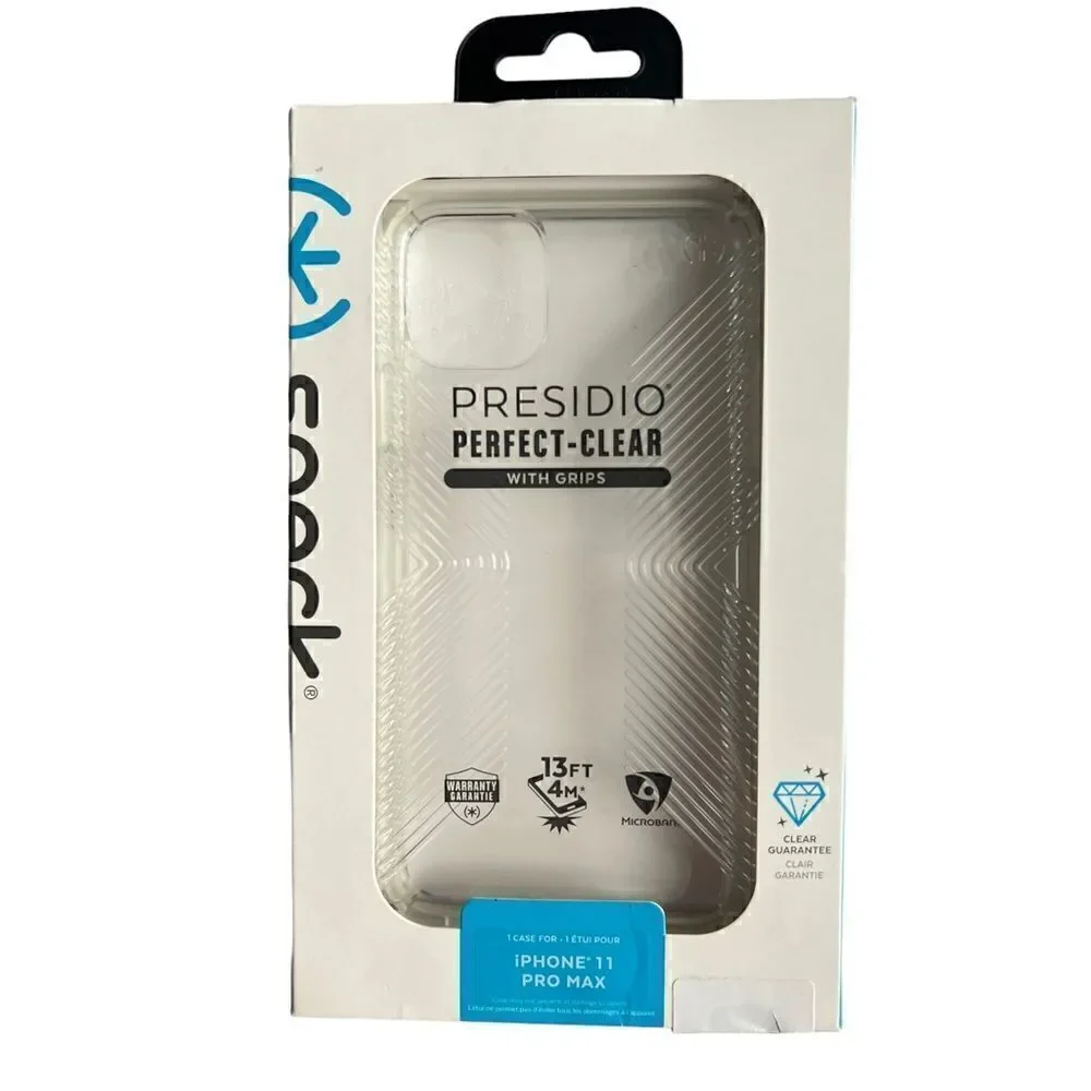 Speck Products Presidio Perfect-Clear with Grip iPhone 11 PRO Max Case